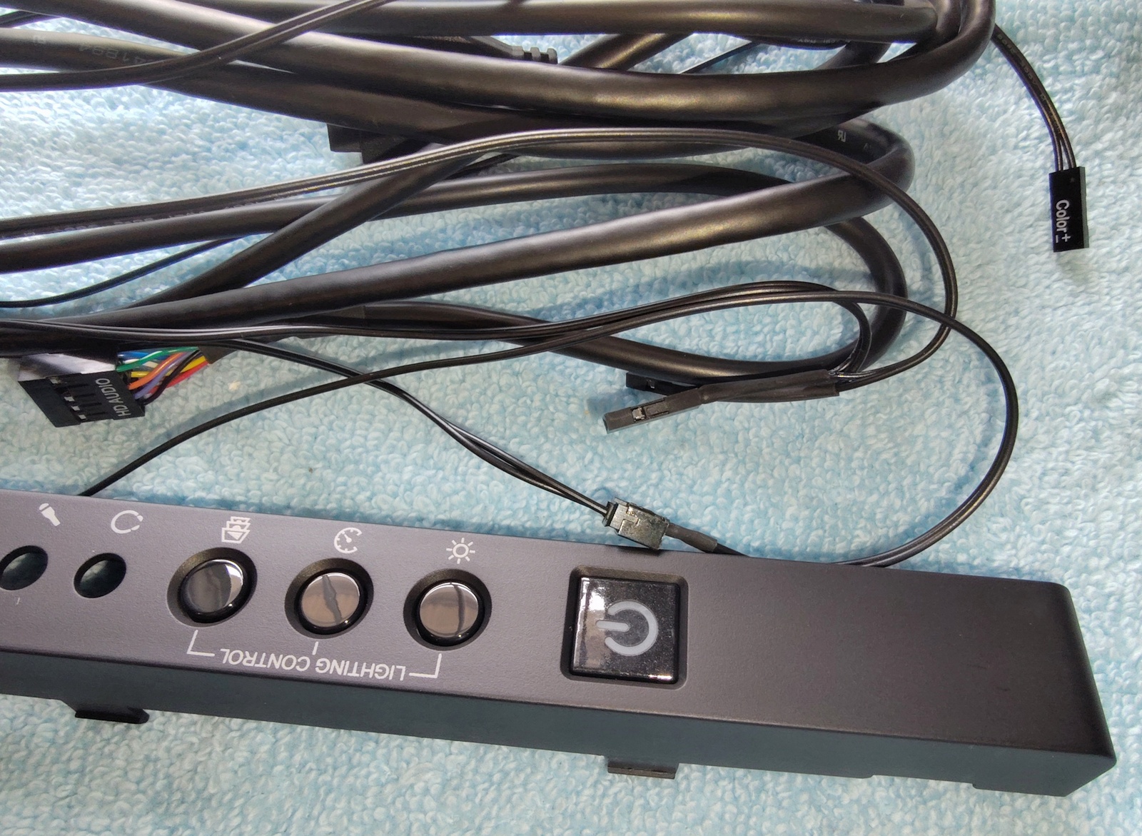 I/O IO Panel USB Audio Power Reset 4 Corsair Crystal 570X RGB Desktop PC Case - Image 2