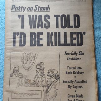 New York Daily News 10 February 1976 Patty Hearst Amtrak AmFleet Ad John Curry ++