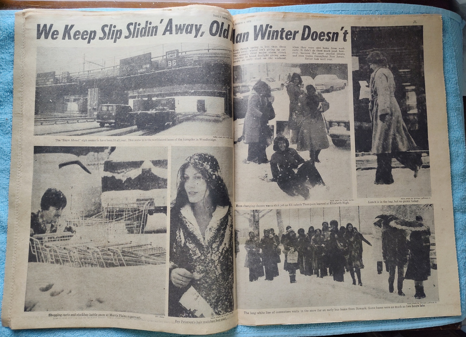 New York Daily News 4 March 1978 3rd Major Snowstorm, Ted Williams Don Gullett - Image 8