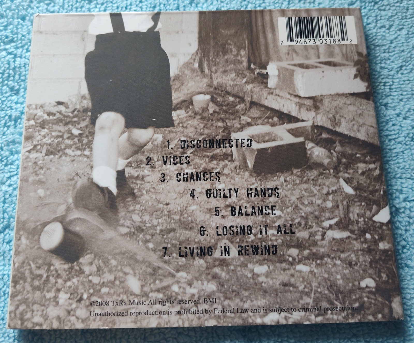 TxRx Lost In The Static Alternative Pop Rock Indie Music CD 2008 BMI - Image 2