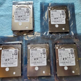 Lot of 5 500GB Notebook Laptop 2.5" SATA Hard Disk Drives Toshiba MQ01ACF050