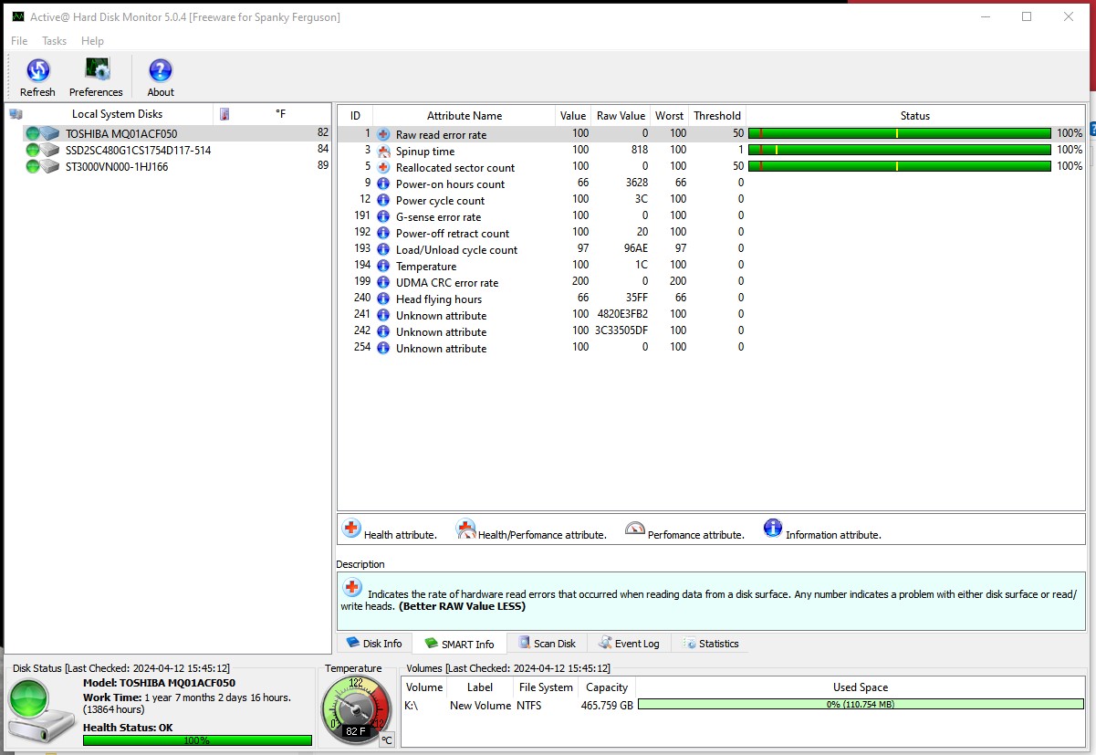 Lot of 5 500GB Notebook Laptop 2.5" SATA Hard Disk Drives Toshiba MQ01ACF050 - Image 14