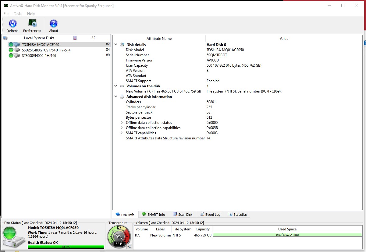 Lot of 5 500GB Notebook Laptop 2.5" SATA Hard Disk Drives Toshiba MQ01ACF050 - Image 15