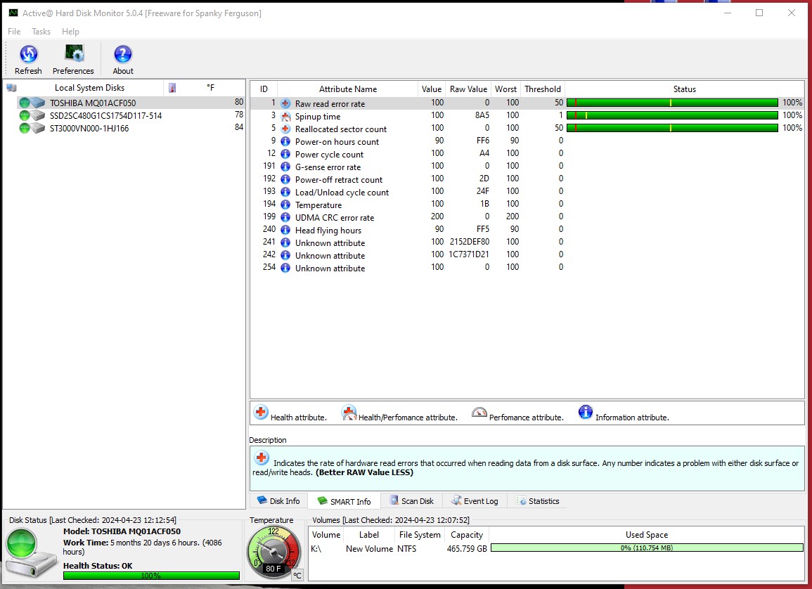 Lot of 5 500GB Notebook Laptop 2.5" SATA Hard Disk Drives Toshiba MQ01ACF050 - Image 18