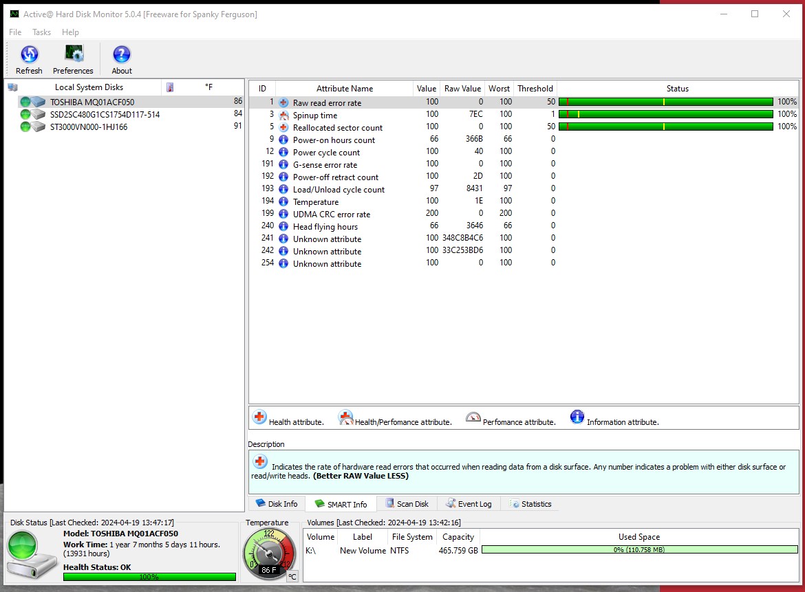 Lot of 5 500GB Notebook Laptop 2.5" SATA Hard Disk Drives Toshiba MQ01ACF050 - Image 22