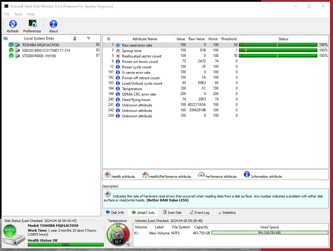 Lot of 5 500GB Notebook Laptop 2.5" SATA Hard Disk Drives Toshiba MQ01ACF050 - Image 25