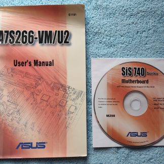 OEM Manual User's Guide Driver CD Disc for Asus A7S266-VM/U2 Motherboard 2003
