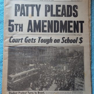 New York Daily News 20 February 1976 Patty Hurst Pleads 5th NJ Student Protests