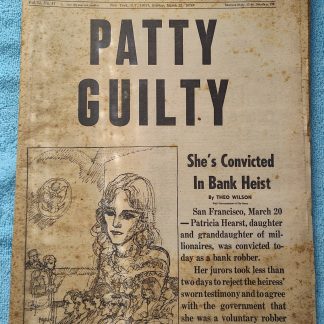 New York Daily News 21 March 1976 Patty Hurst Found Guilty of Bank Robbery More!