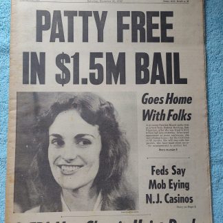 New York Daily News 20 November 1976 Patty Hearst Free $1.5M Bail Occidental Tower Fire