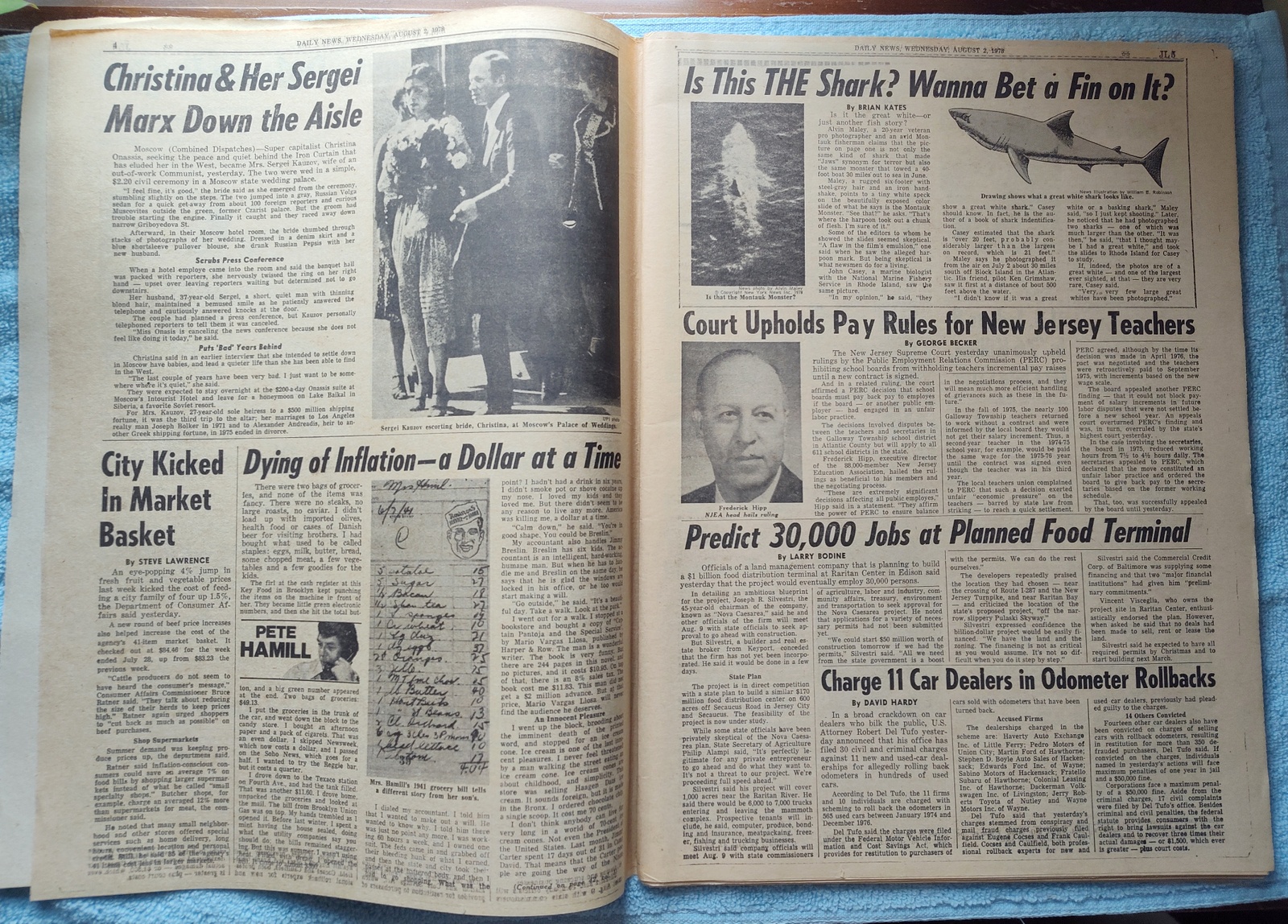 New York Daily News 2 August 1978 Dr. X Cleared Reggie Jackson Christina Onassis - Image 4