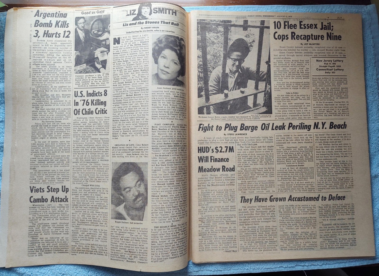 New York Daily News 2 August 1978 Dr. X Cleared Reggie Jackson Christina Onassis - Image 5