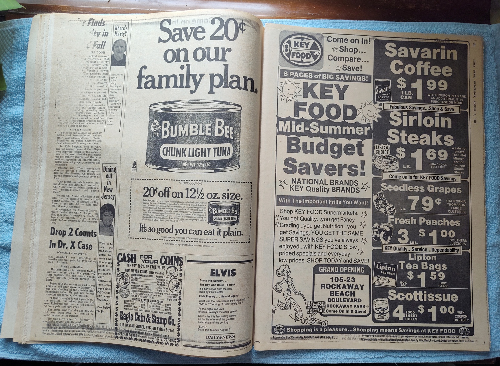 New York Daily News 2 August 1978 Dr. X Cleared Reggie Jackson Christina Onassis - Image 10