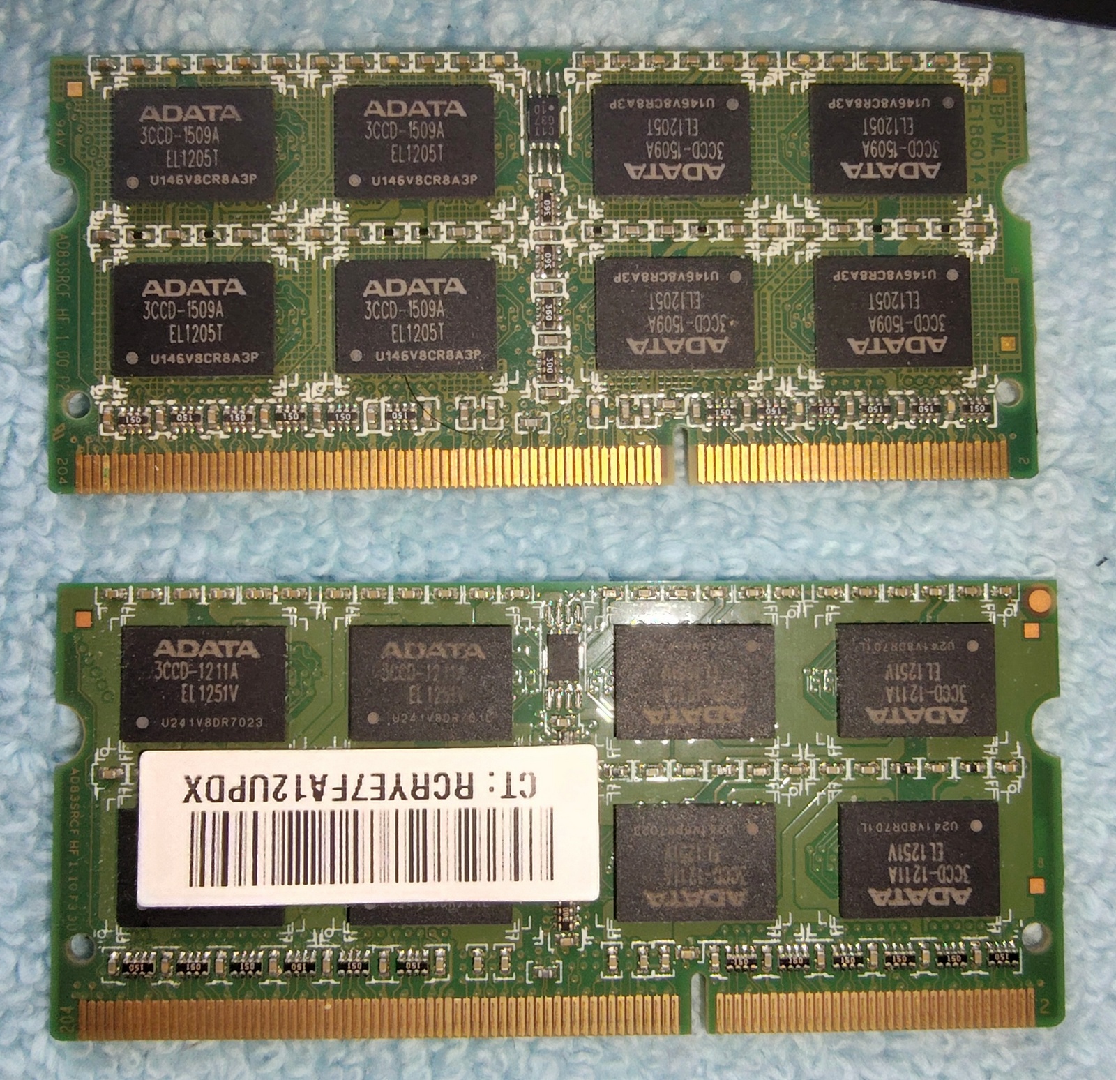 8GB (2 x 4GB) ADATA AD73I1C1674EV AM1U16BC4P2 SODIMM Laptop Memory RAM DDR3 2Rx8 - Image 2