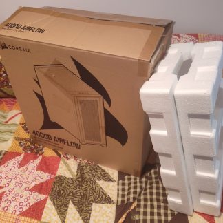 Original Shipping Box & Packing Foam 4 Black Corsair iCUE 4000D Airflow PC Case