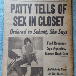 New York Daily News 18 February 1976 Patty Hurst Sex In Closet John F Kennedy Jr
