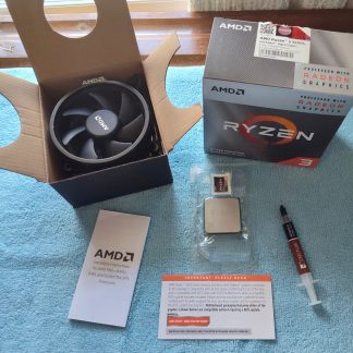 AMD Ryzen 3 3200G CPU Socket AM4 Processor YD3200C5FHBOX w/ Heatsink Fan, Paste
