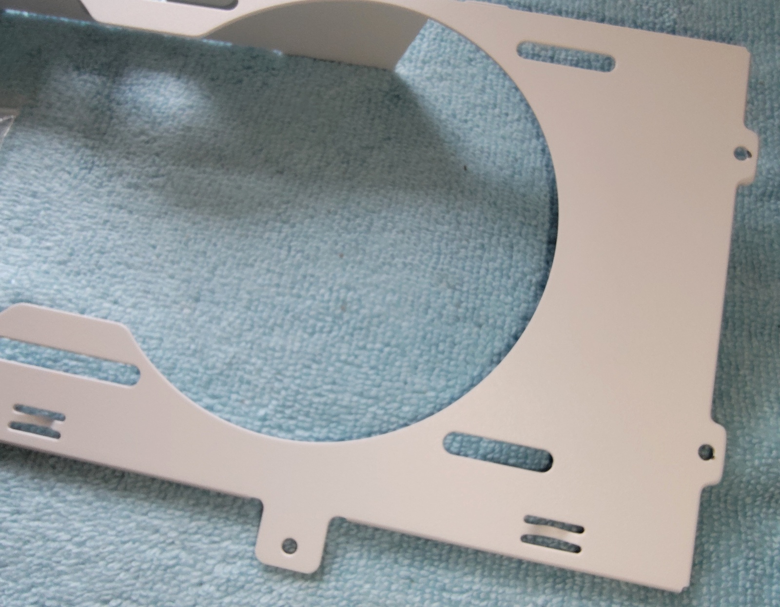 White Side Cooling Fan Bracket Tray Mount for Corsair 5000D 5000X Airflow Cases - Image 4