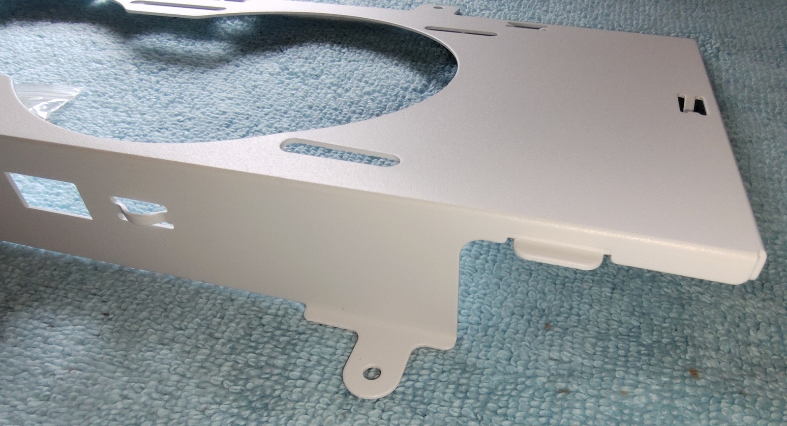 White Side Cooling Fan Bracket Tray Mount for Corsair 5000D 5000X Airflow Cases - Image 8