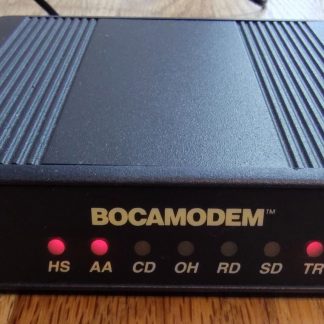 Boca Bocamodem 2400 Baud External Serial RS232 Modem w/ AC Adapter M0024E
