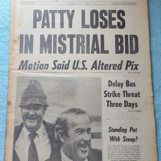 New York Daily News 2 March 1976 Patty Hurst Loses Mistrial Capote Rutgers 26-0