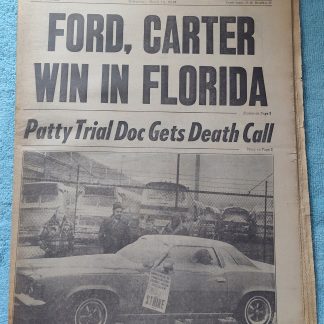 New York Daily News 10 March 1976 Ford Carter Presidential Primary Patty Hearst +