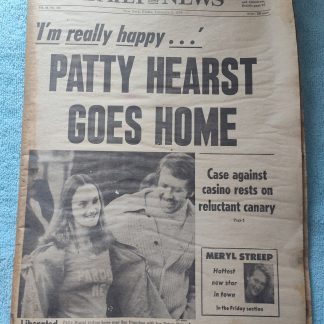 New York Daily News 2 February 1979 Patty Hearst Goes Home Meryl Streep Datsun