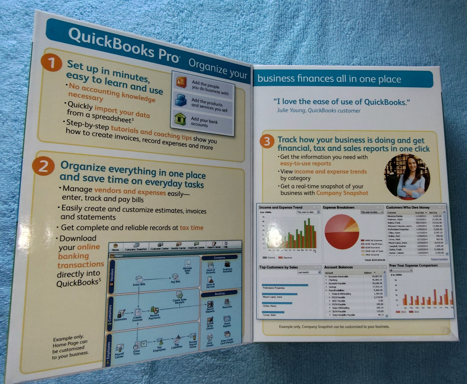 Intuit Quickbooks Pro 2012 Desktop Accounting Original Box, Disc, License No. - Image 5