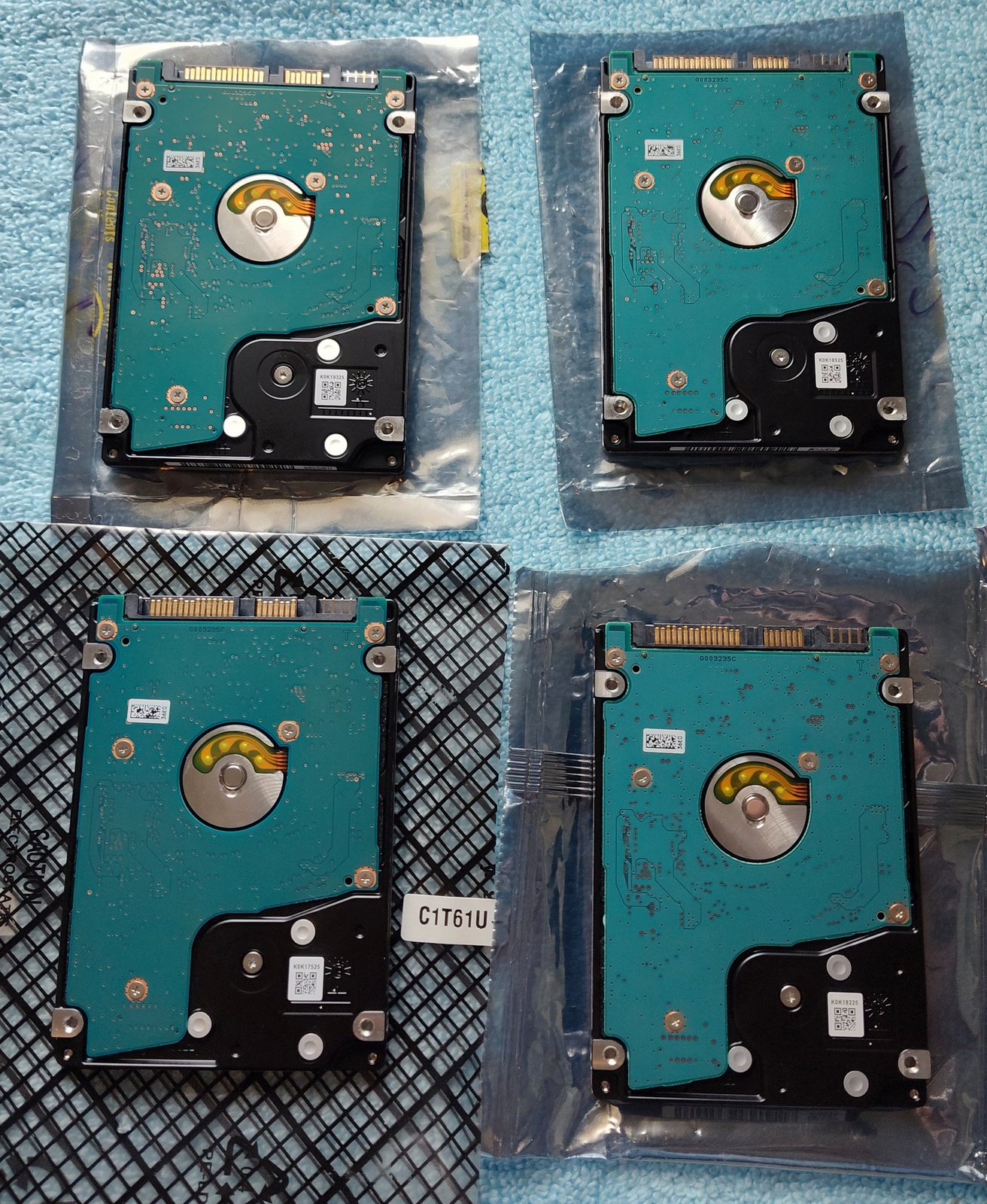 Lot of 4 500GB Notebook Laptop 2.5" SATA Hard Disk Drives Toshiba MQ01ACF050 - Image 6