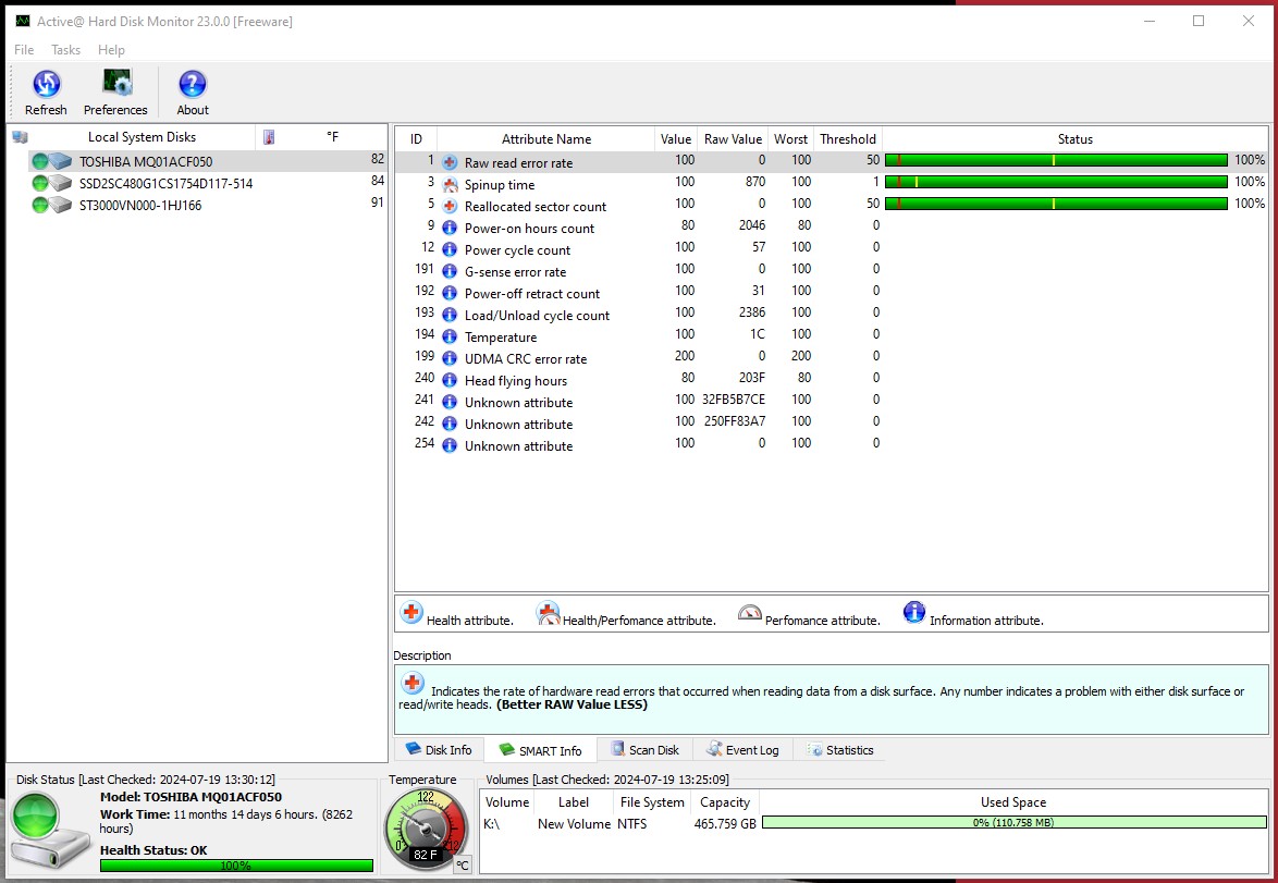 Lot of 4 500GB Notebook Laptop 2.5" SATA Hard Disk Drives Toshiba MQ01ACF050 - Image 16