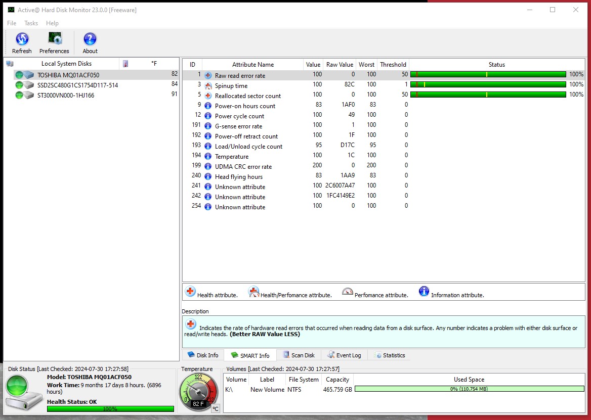 Lot of 4 500GB Notebook Laptop 2.5" SATA Hard Disk Drives Toshiba MQ01ACF050 - Image 24