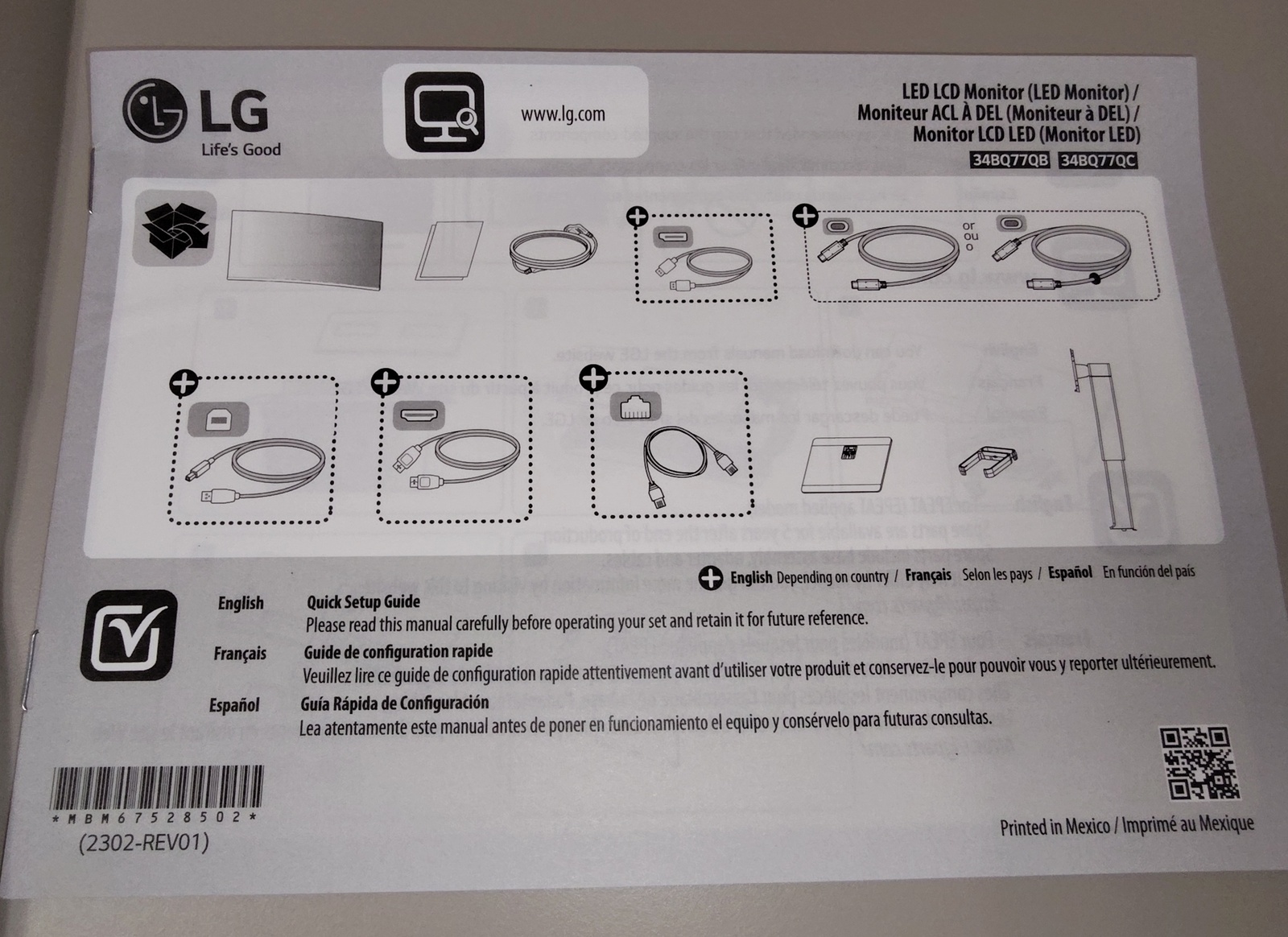 New Open Box Black Metal LG 34BQ77QB Monitor Screen Display Stand Base Holder - Image 2