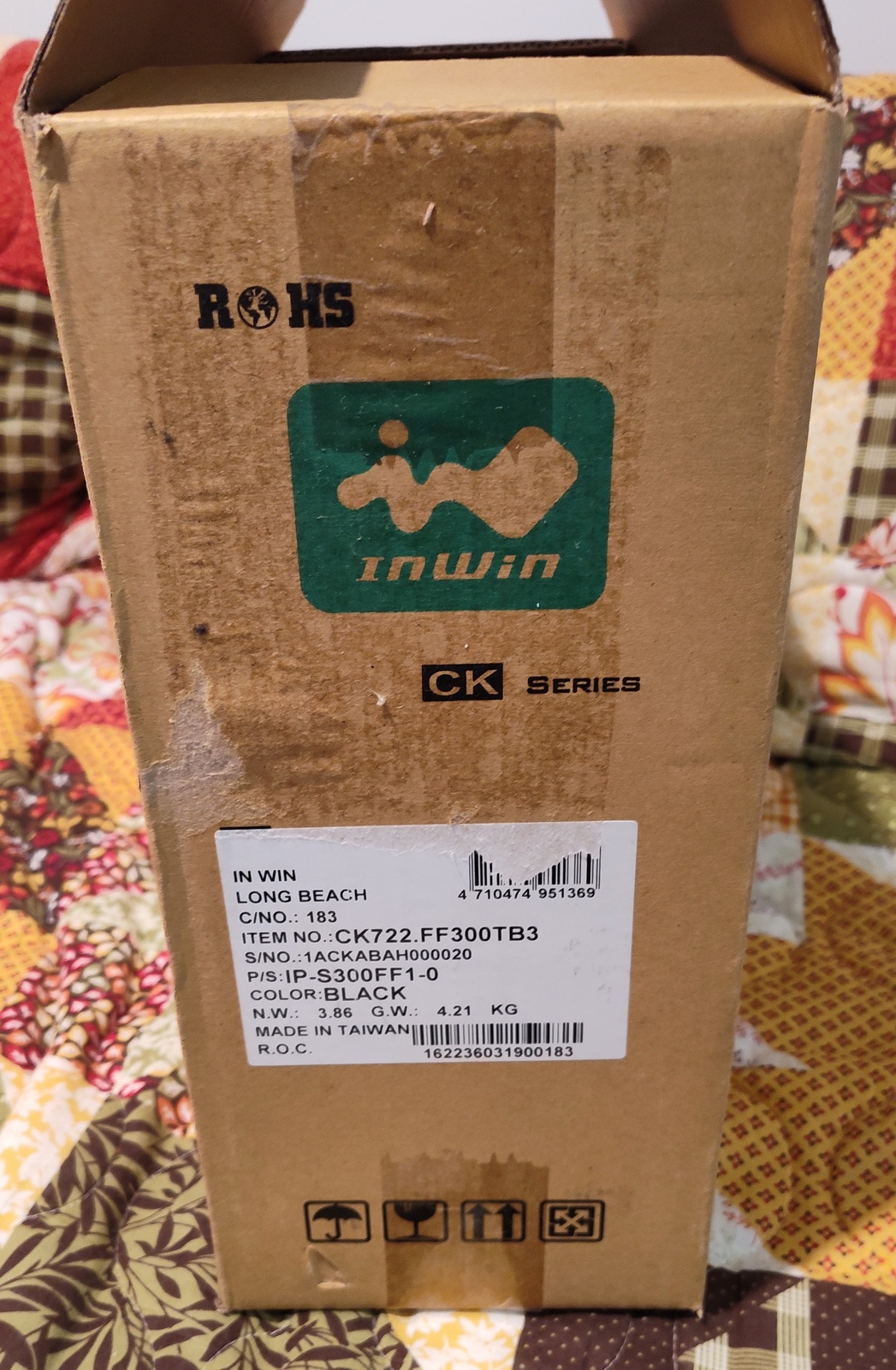 Original Shipping Box, Bag, Packing Foam for In Win CK722 Black Desktop PC Case - Image 10