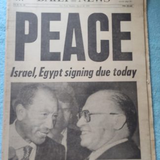 New York Daily News 26 March 1979 Sadat Begin Israel Egypt Peace in Middle East
