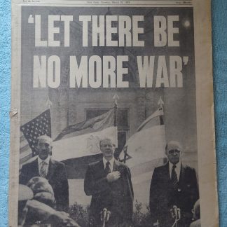 New York Daily News 27 March 1979 Israel Egypt Peace Larry Bird Magic Johnson