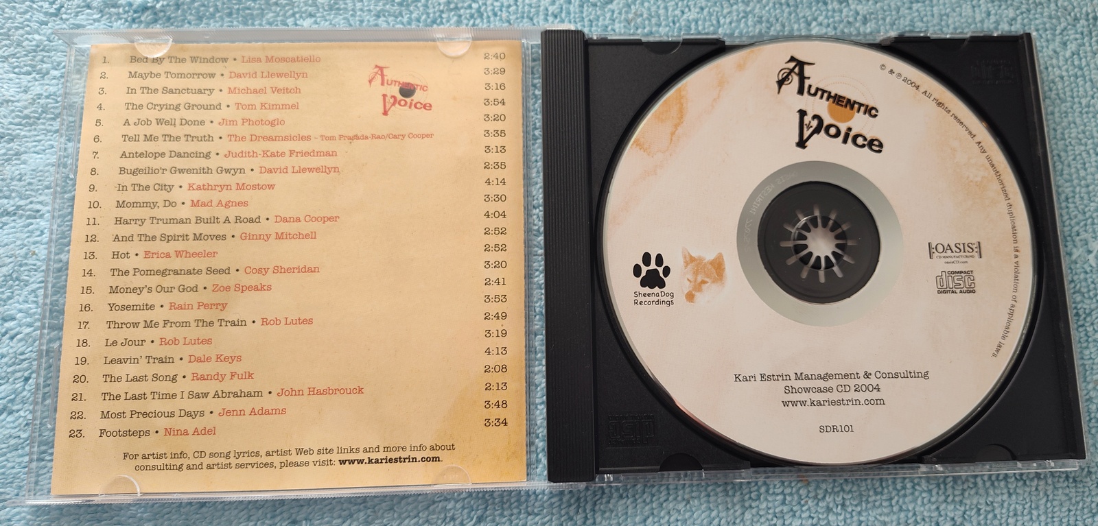 Authentic Voice Oasis Independent Indie Music Audio CD 2004 Sheena Dog Recording - Image 3