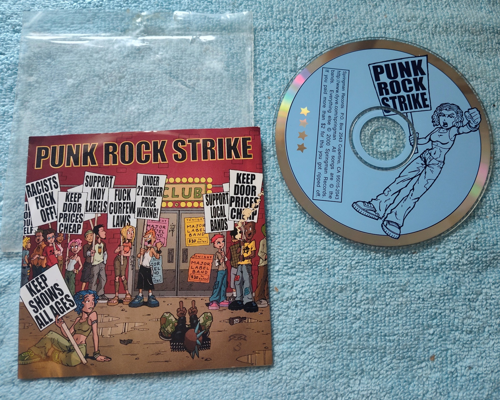 Punk Rock Strike Independent Indie Music Audio CD 2000 Springman Records
