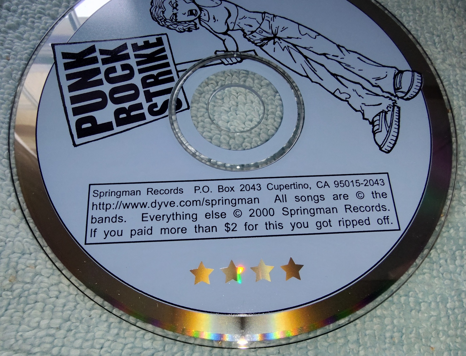 Punk Rock Strike Independent Indie Music Audio CD 2000 Springman Records - Image 2