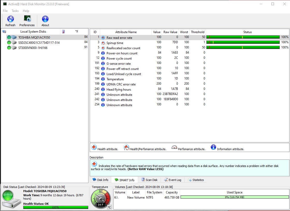 Lot of 4 500GB Notebook Laptop 2.5" SATA Hard Disk Drives Toshiba MQ01ACF050 - Image 16