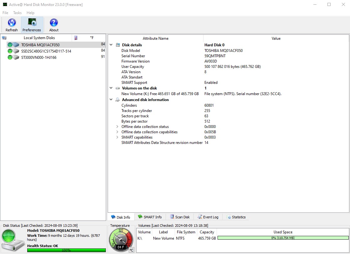 Lot of 4 500GB Notebook Laptop 2.5" SATA Hard Disk Drives Toshiba MQ01ACF050 - Image 17