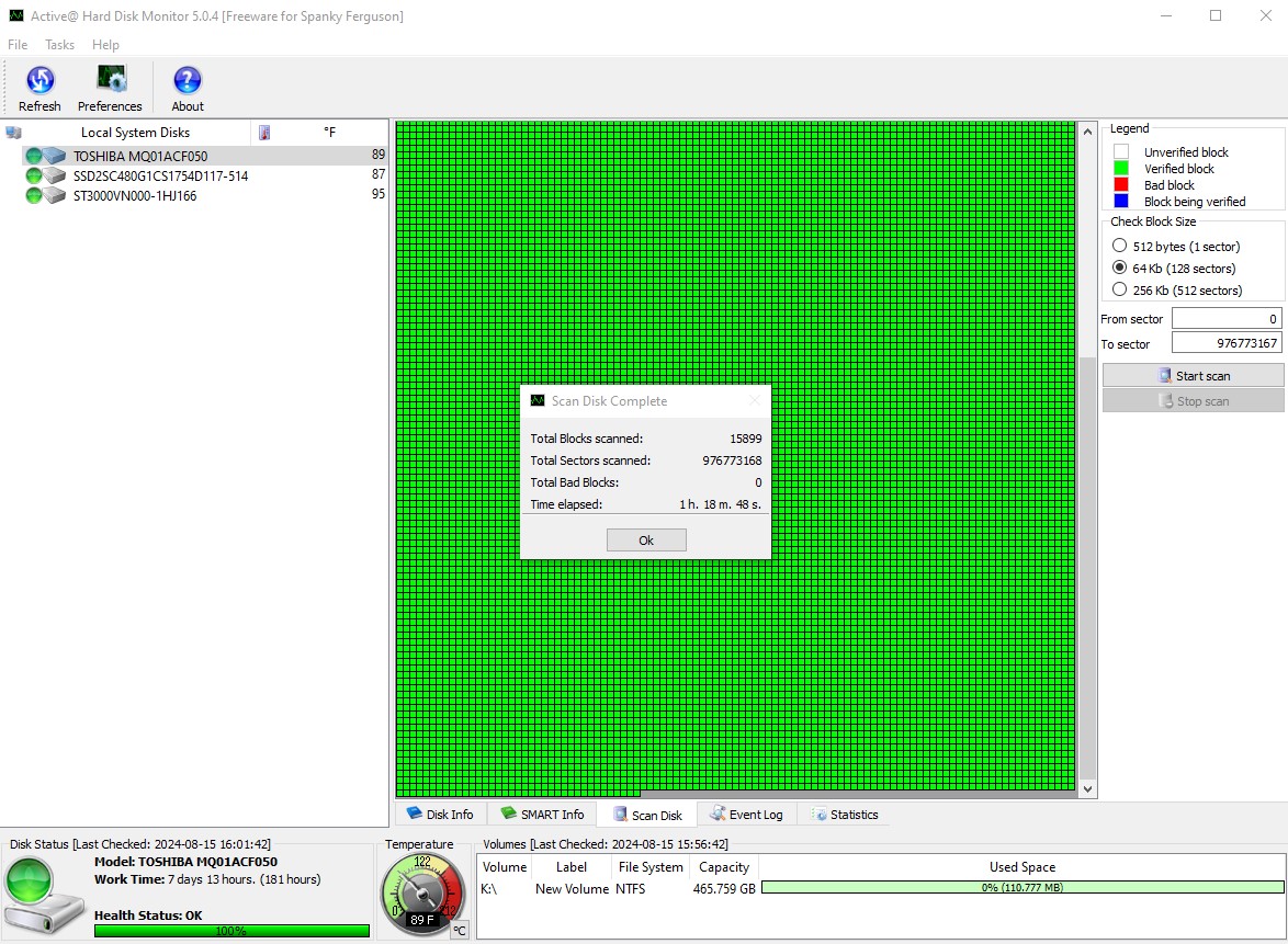 Lot of 4 500GB Notebook Laptop 2.5" SATA Hard Disk Drives Toshiba MQ01ACF050 - Image 19