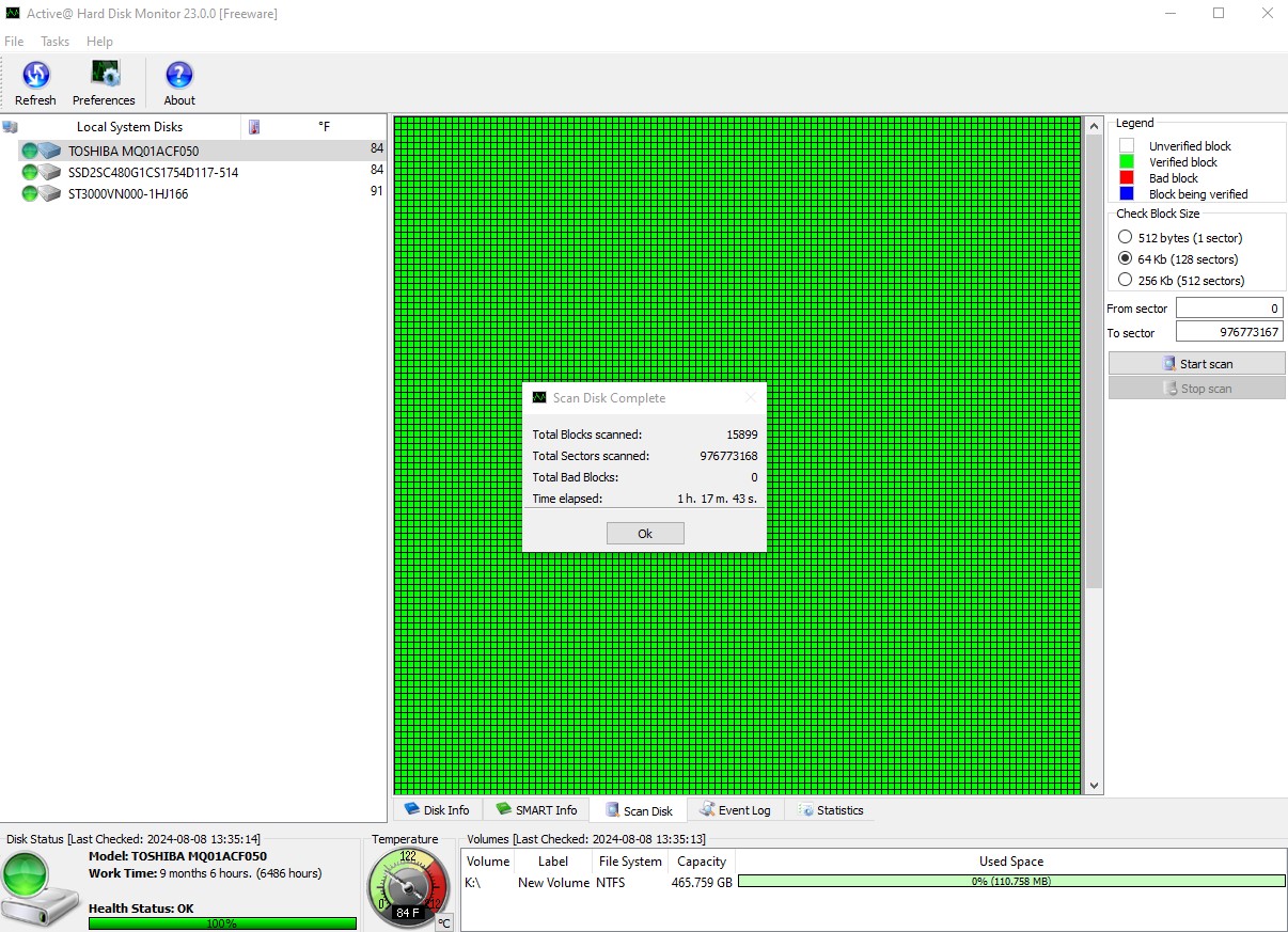 Lot of 4 500GB Notebook Laptop 2.5" SATA Hard Disk Drives Toshiba MQ01ACF050 - Image 23