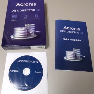 Acronis Disk Director 12 Partition Tool Software Box, Disc, Guide, Serial Number