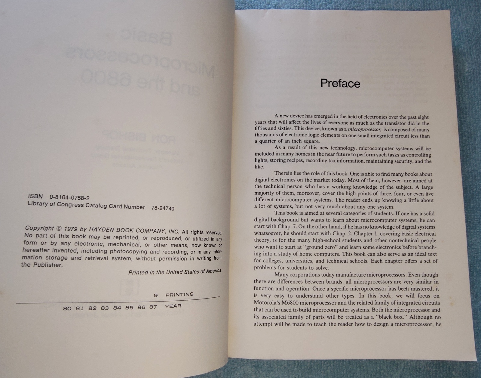 Motorola Basic Microprocessors 6800 Ron Bishop Softcover 1987 262 Pages Hayden - Image 6