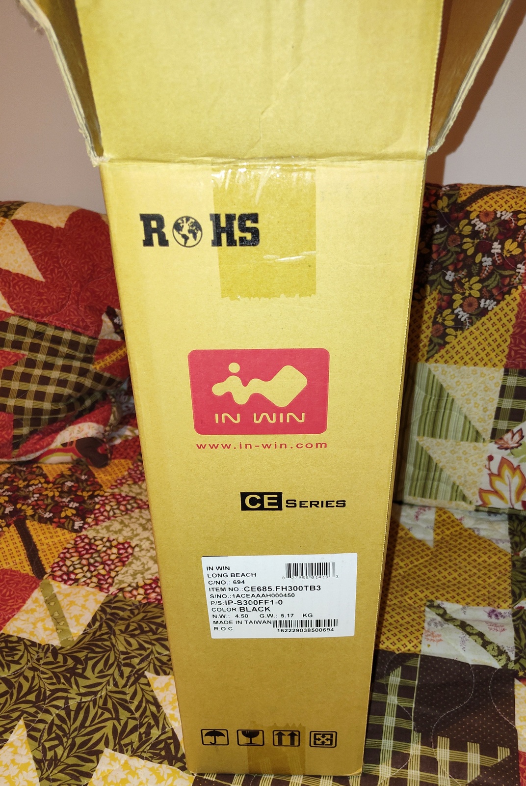 Original Shipping Box, Bag, Packing Foam for In Win CE685 Black Desktop PC Case - Image 11