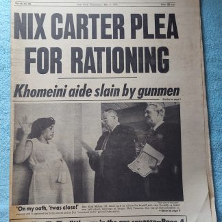 New York Daily News 2 May 1979 President Carter Gas Rationing NY Rangers Russo