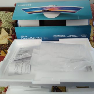 Original Shipping Box, Bag, Packing Foam for White Samsung CF391FHM Monitor