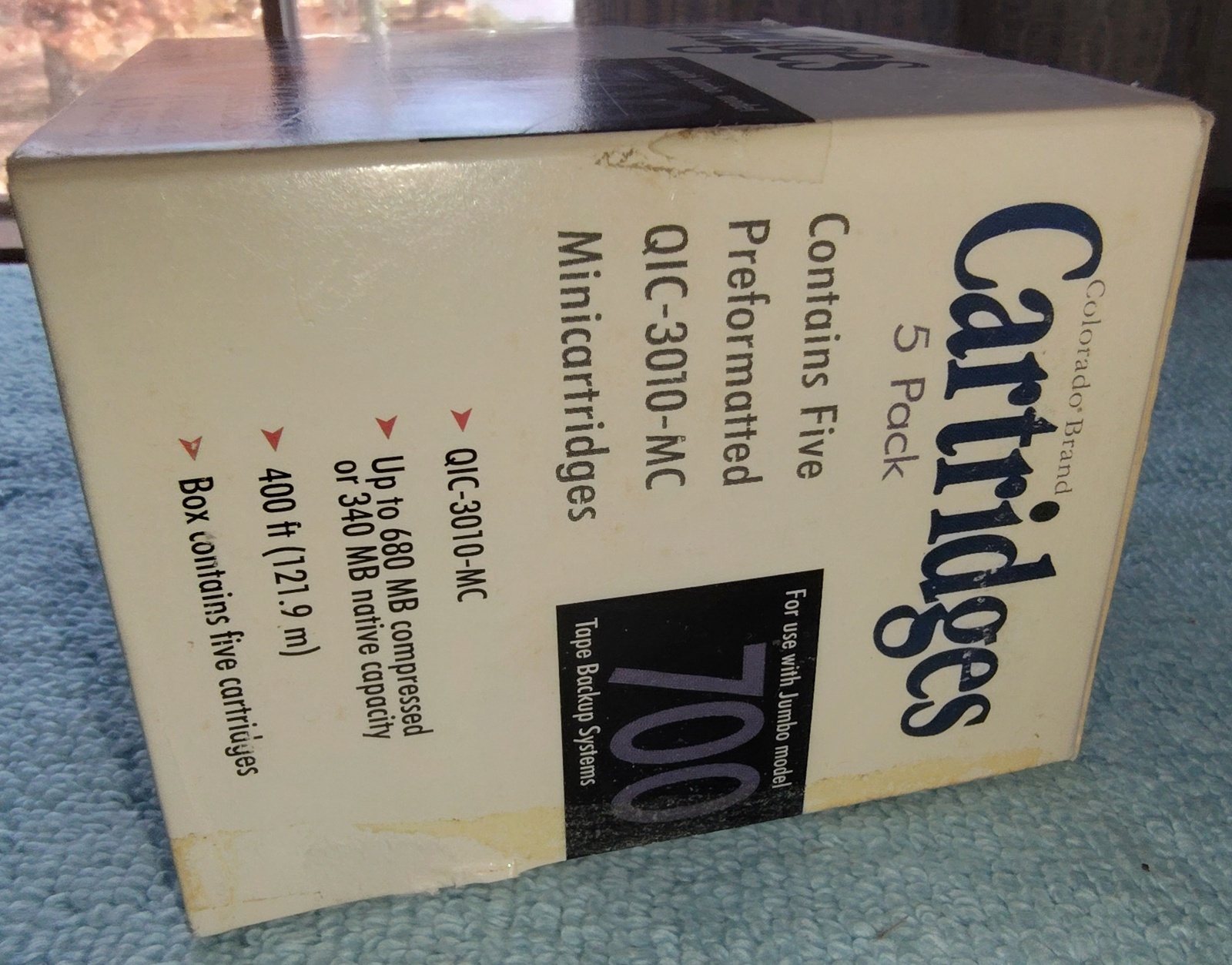 Box of 5 New, Old Stock Colorado Jumbo 700 DT-740 QIC-3010-MC 680/340 MB Tapes - Image 4