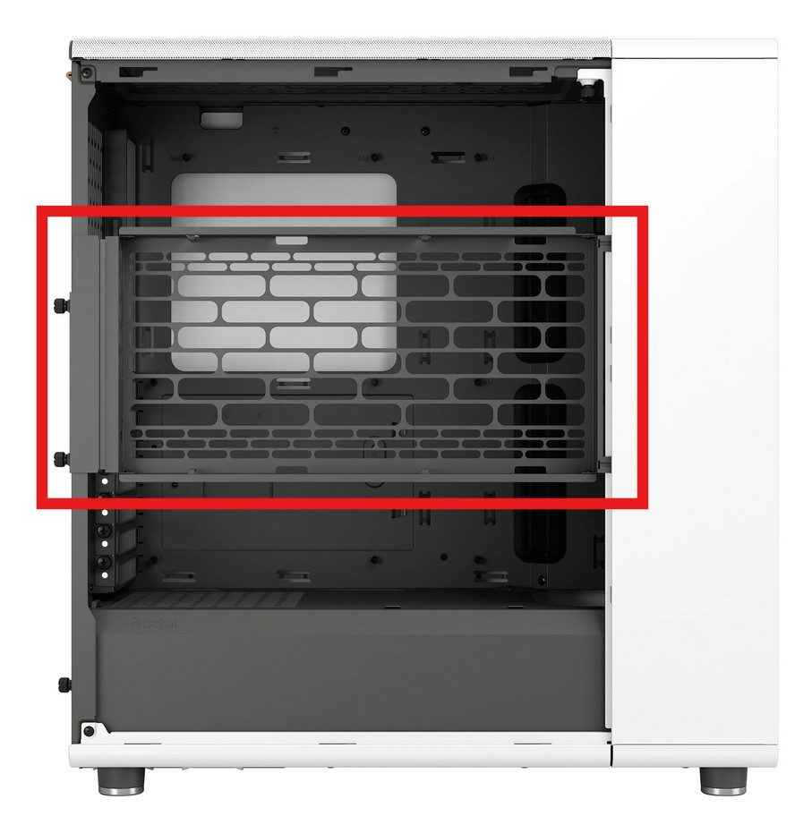 Grey Gray Steel Side Cooling Fan Mount Bracket for Fractal Design North PC Case - Image 11