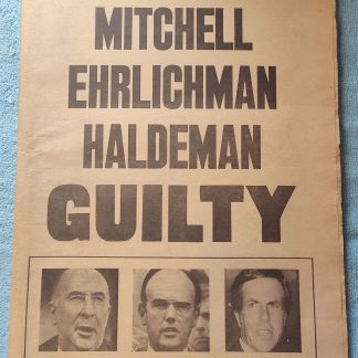 New York Daily News Jersey 2 January 1975 Mitchell Haldeman Watergate Guilty